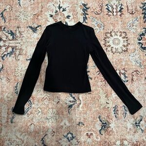 Skims Black Long Sleeve Women's Top